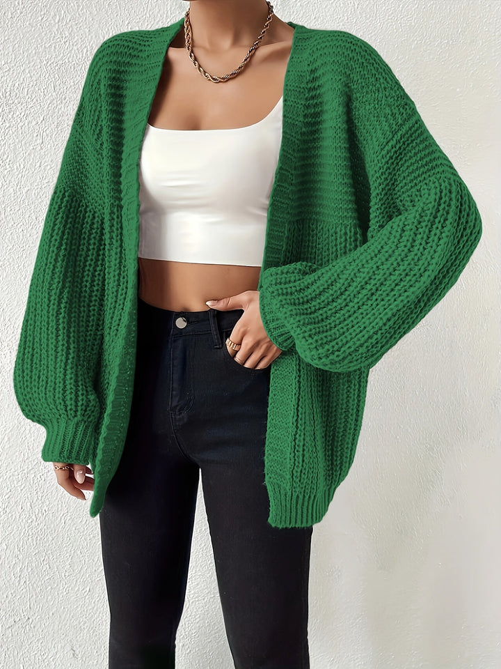 Otje | Women's Chunky Knit Cardigan Oversized Open Front 1