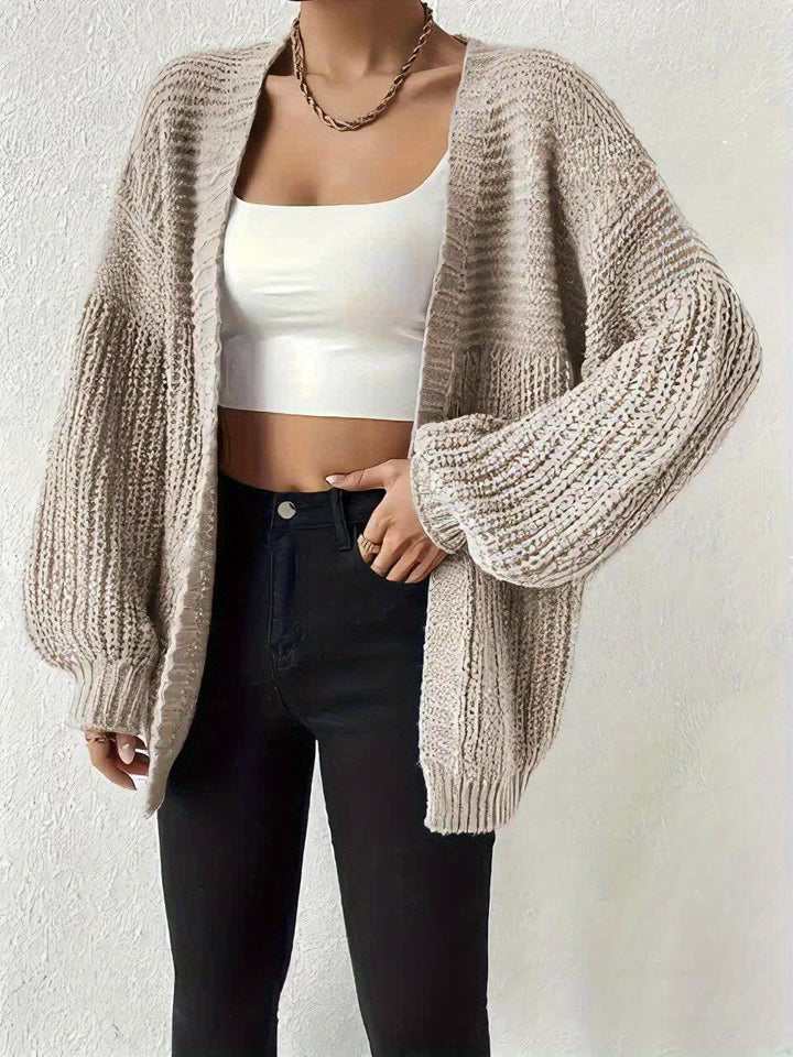 Otje | Women's Chunky Knit Cardigan Oversized Open Front 11