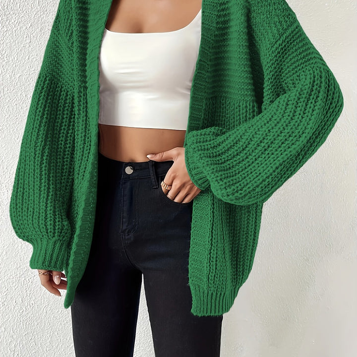 Otje | Women's Chunky Knit Cardigan Oversized Open Front 12