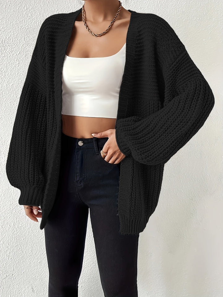 Otje | Women's Chunky Knit Cardigan Oversized Open Front 3