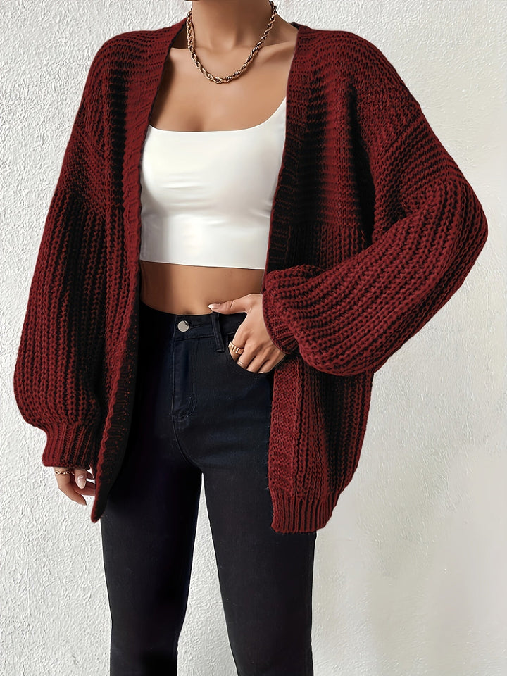 Otje | Women's Chunky Knit Cardigan Oversized Open Front 5