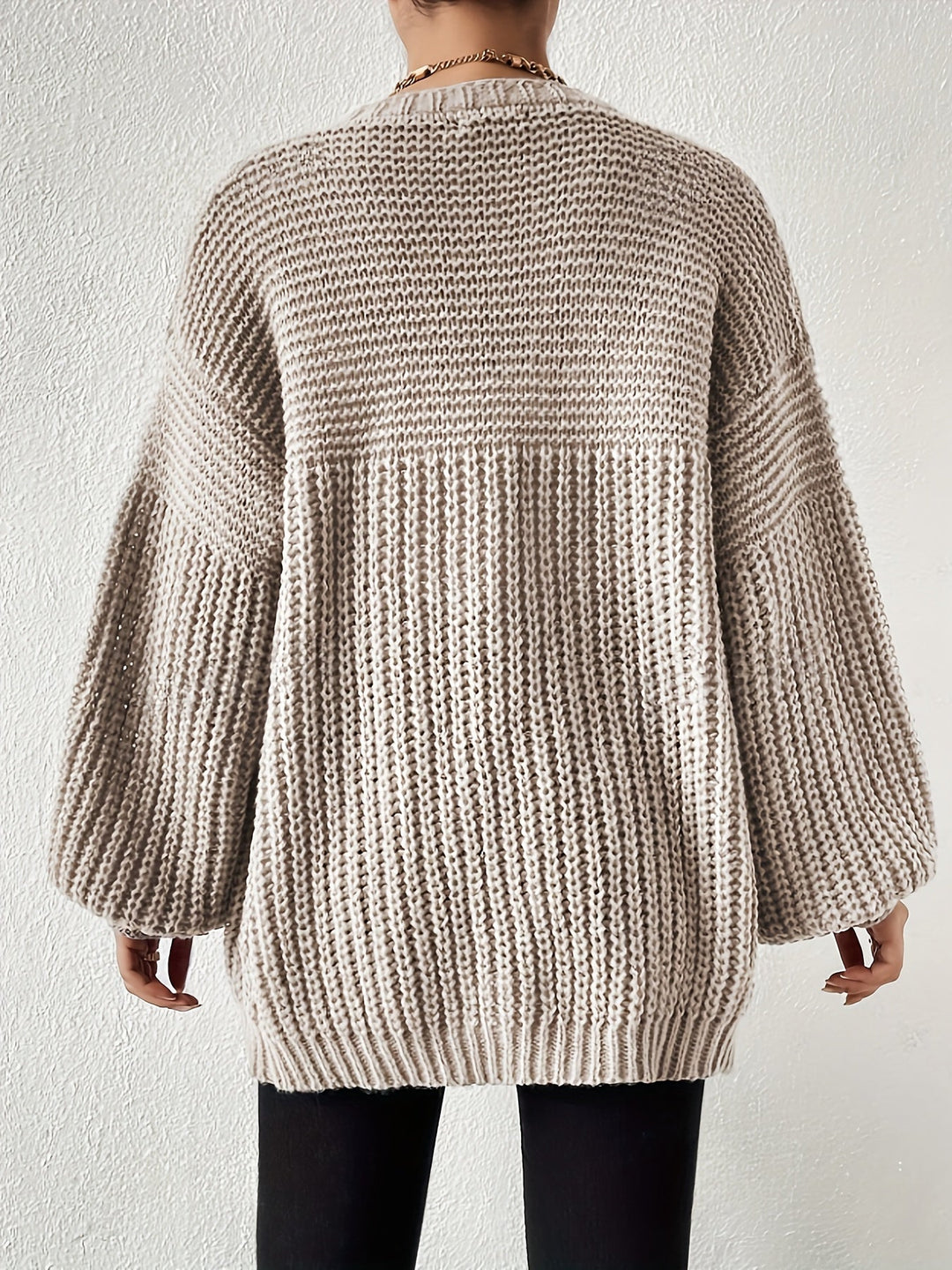 Otje | Women's Chunky Knit Cardigan Oversized Open Front 9
