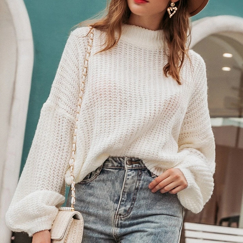 Ottilie | Women's Oversized Chunky Knit Sweater One Size 2