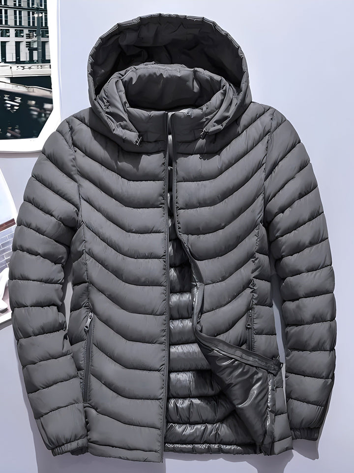 Owen | Men's Hooded Puffer Jacket Quilted Winter Down Insulated 10