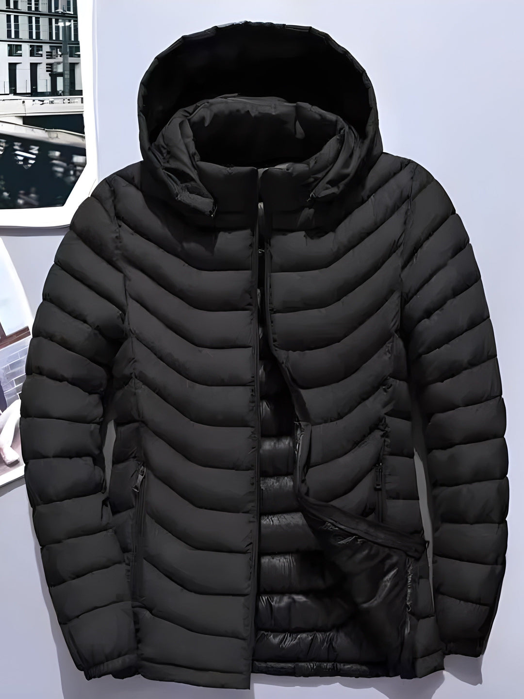 Owen | Men's Hooded Puffer Jacket Quilted Winter Down Insulated 3