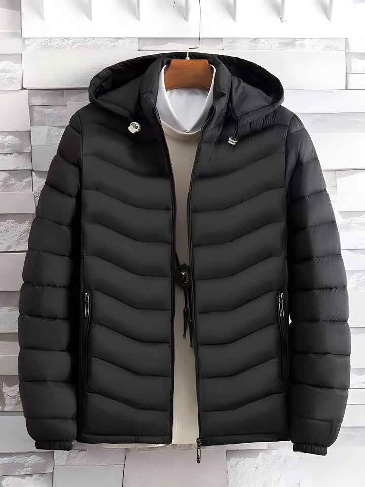 Owen | Men's Hooded Puffer Jacket Quilted Winter Down Insulated 5