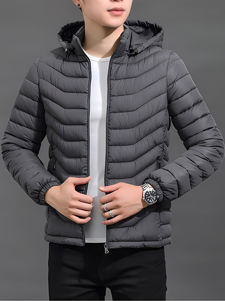 Owen | Men's Hooded Puffer Jacket Quilted Winter Down Insulated 8