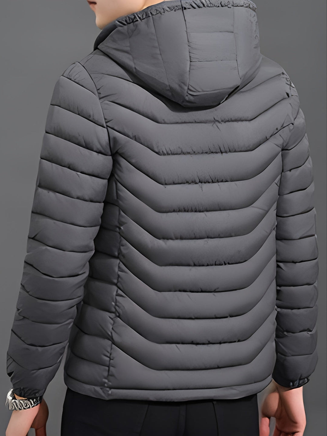 Owen | Men's Hooded Puffer Jacket Quilted Winter Down Insulated 9