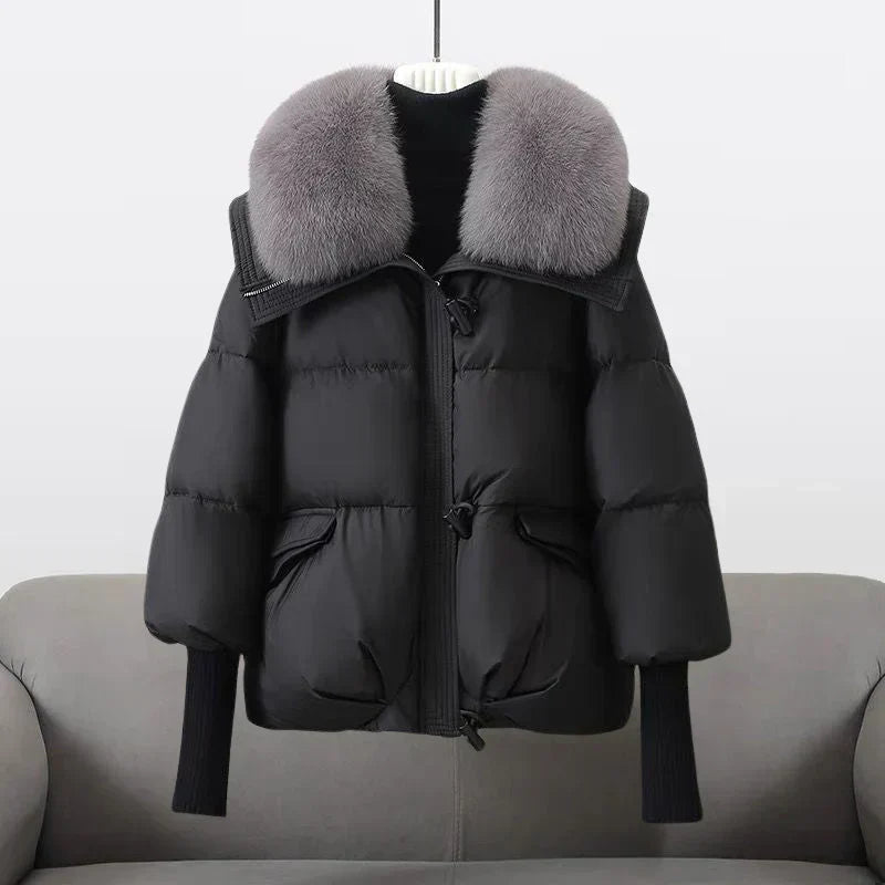 Paulien | Women's Puffer Jacket Fur Collar Quilted Winter 1