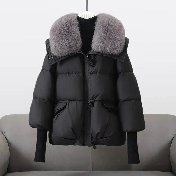 Paulien | Women's Puffer Jacket Fur Collar Quilted Winter 1