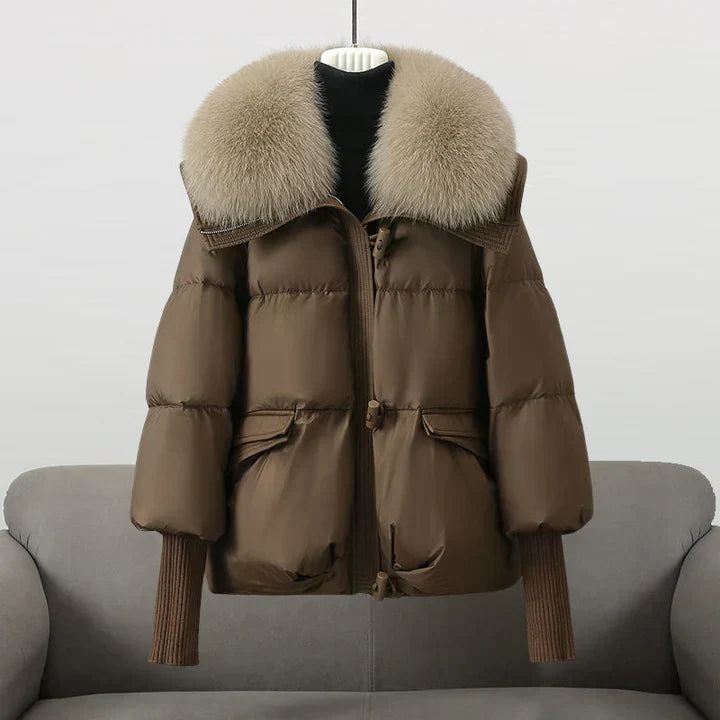 Paulien | Women's Puffer Jacket Fur Collar Quilted Winter 3