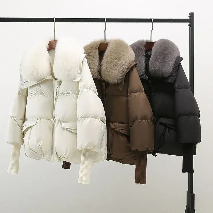 Paulien | Women's Puffer Jacket Fur Collar Quilted Winter 6