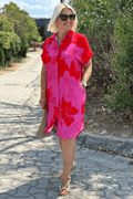 Nina |  Elegant Dress with Floral Print