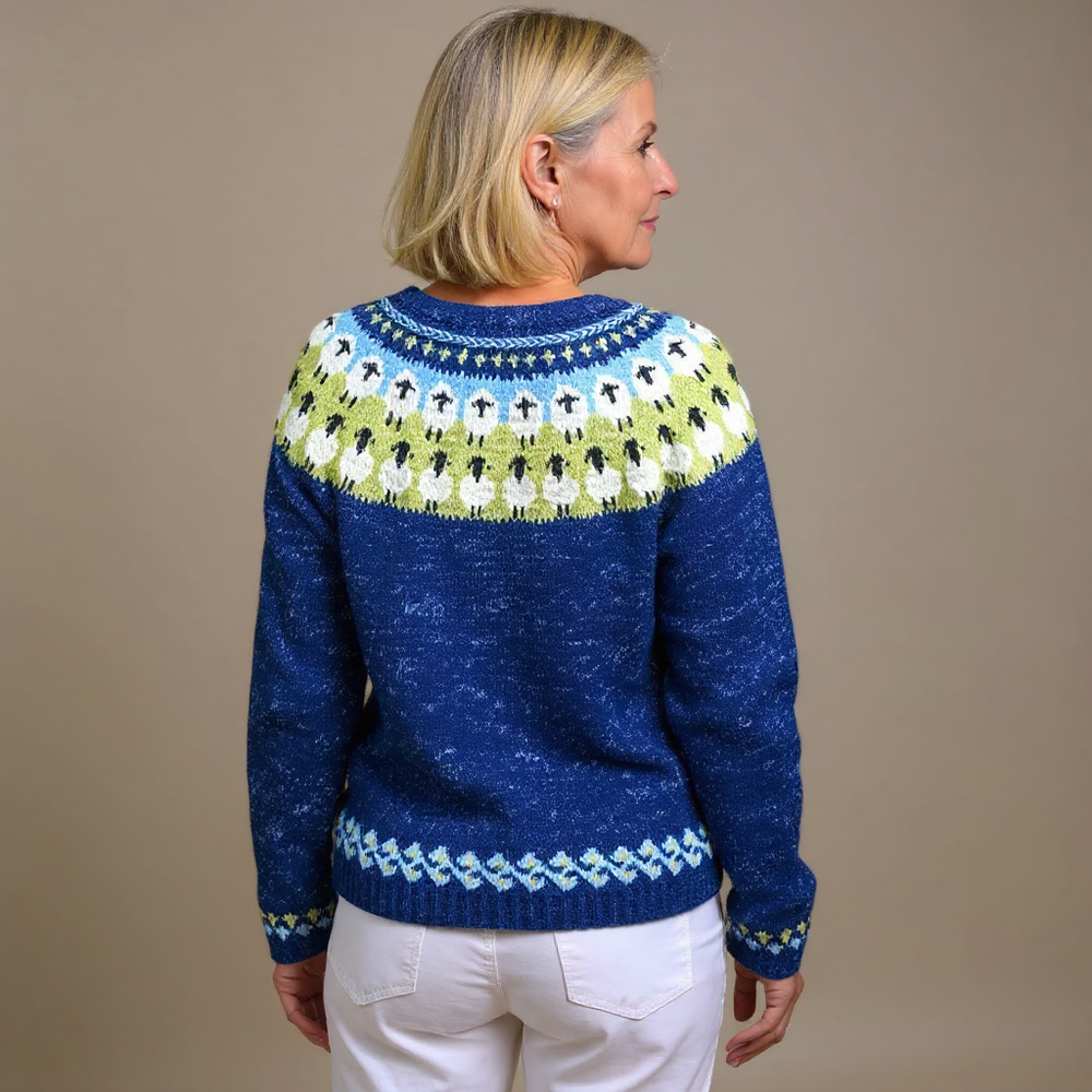 Petra - Fair Isle Knit Cardigan 2