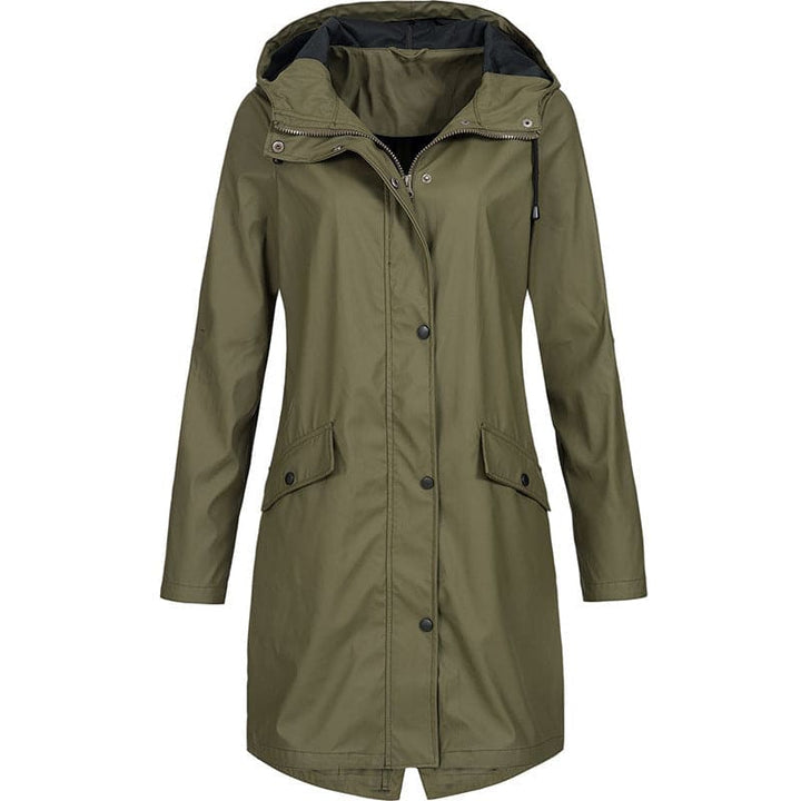 Petra - Longline Hooded Rain Jacket 2