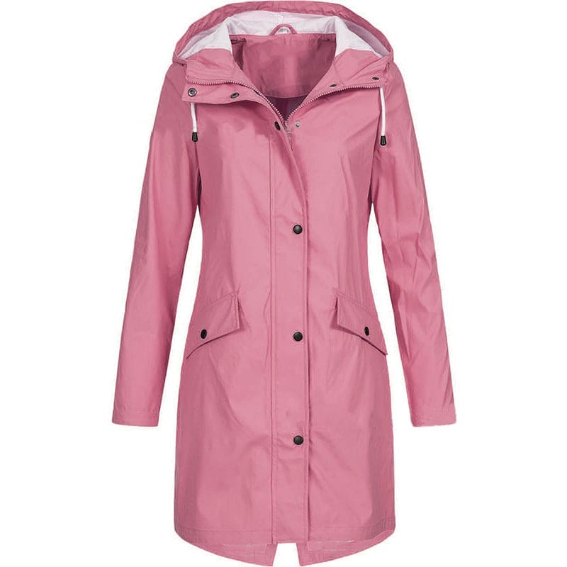 Petra - Longline Hooded Rain Jacket 4