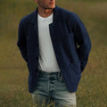 Pieter | Men's Cardigan Jacket Knitted Blazer Sweater Pockets