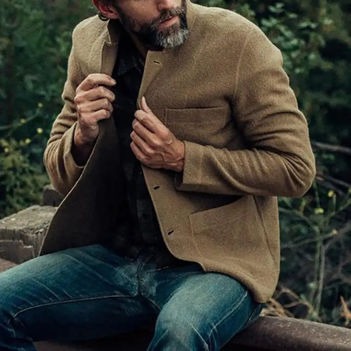 Pieter | Men's Cardigan Jacket Knitted Blazer Sweater Pockets 4