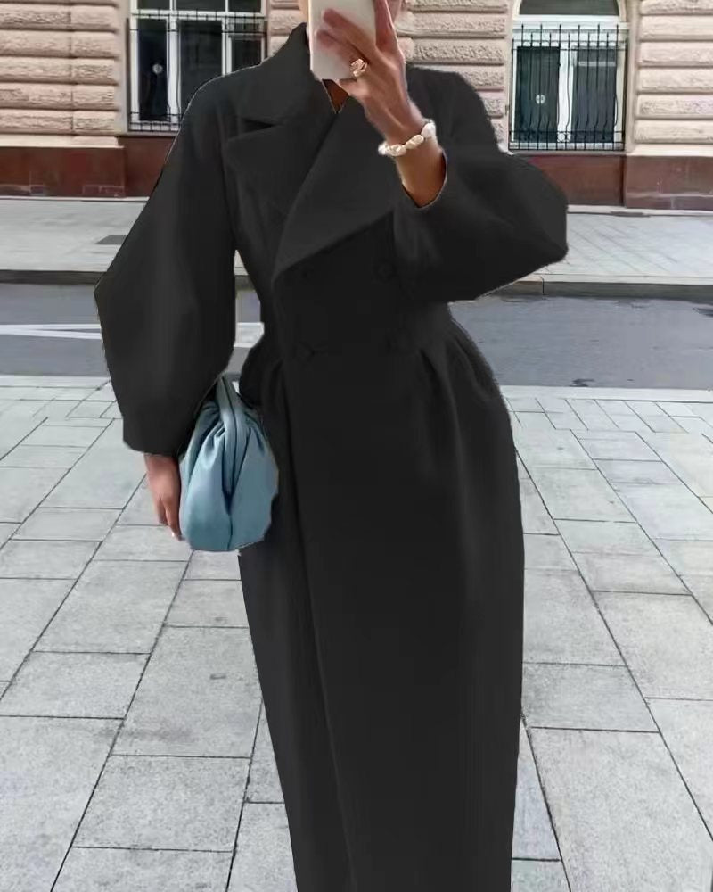 Rachael | Women's Long Coat Double Breasted Winter 4