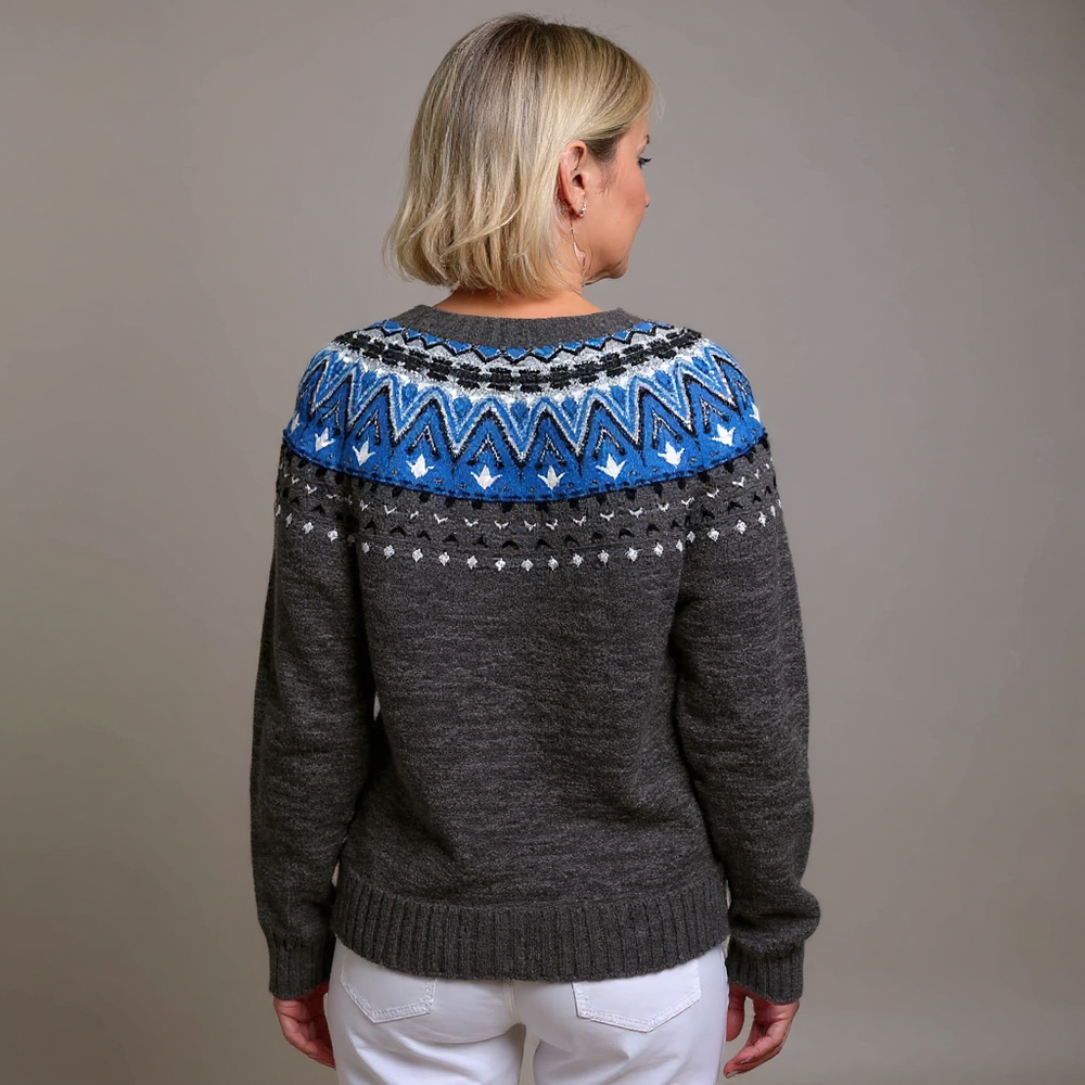 Ragna - Fair Isle Knit Cardigan 2