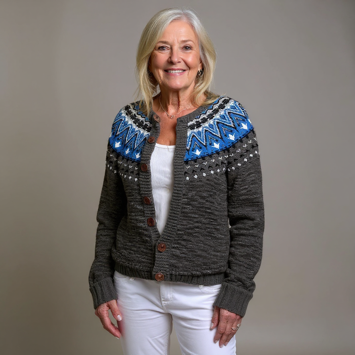 Ragna - Fair Isle Knit Cardigan 3