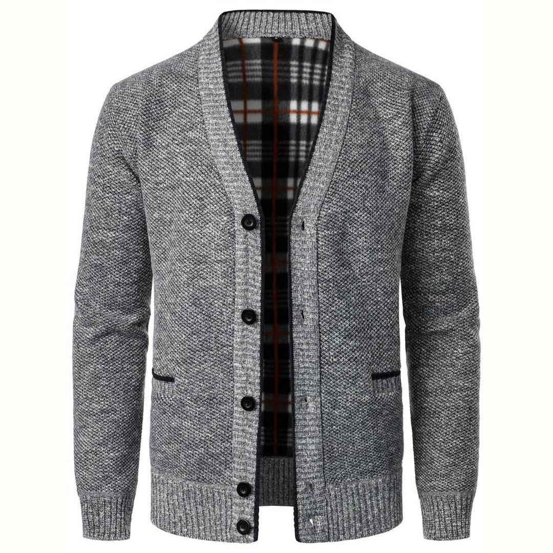 Rasmus | Men's Shawl Collar Cardigan Sweater Jacket Knit 1