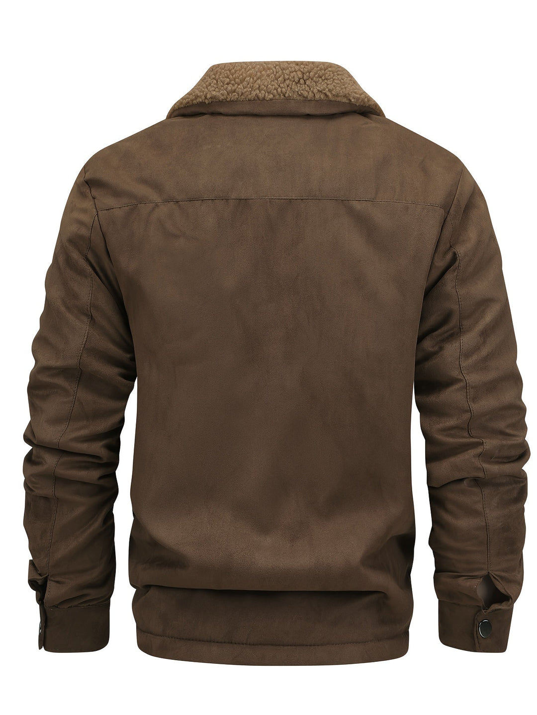Men's Sherpa Lined Trucker Jacket – Detail View