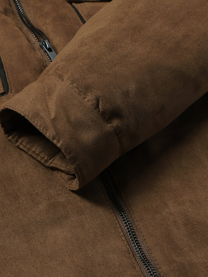 Men's Sherpa Lined Trucker Jacket – Detail View