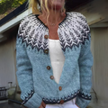 Reva - Fair Isle Knit Cardigan