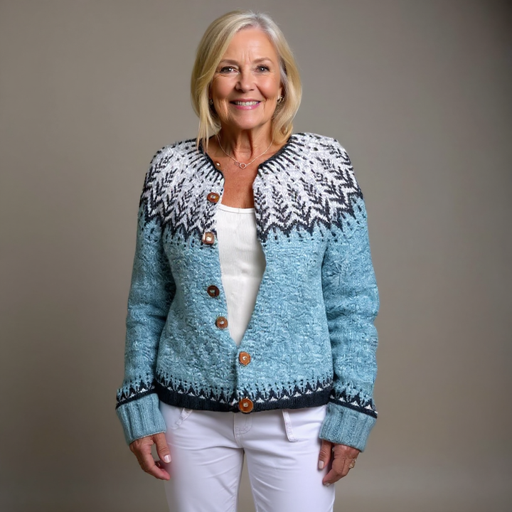 Reva - Fair Isle Knit Cardigan 2