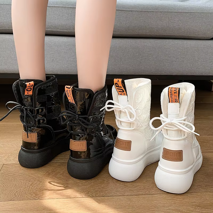 Rianne | Women's Fur Lined Lace Up Platform Boots 6