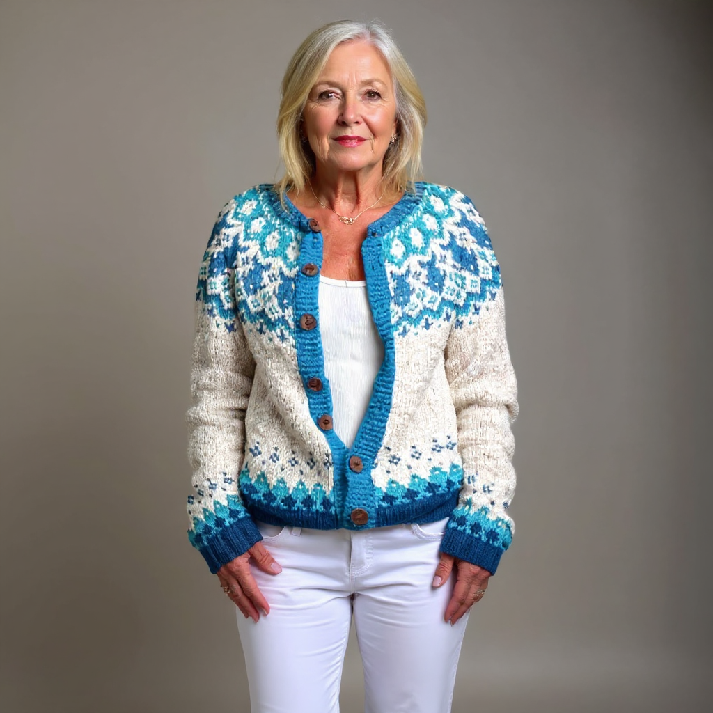 Rica - Nordic Fair Isle Knit Cardigan 3