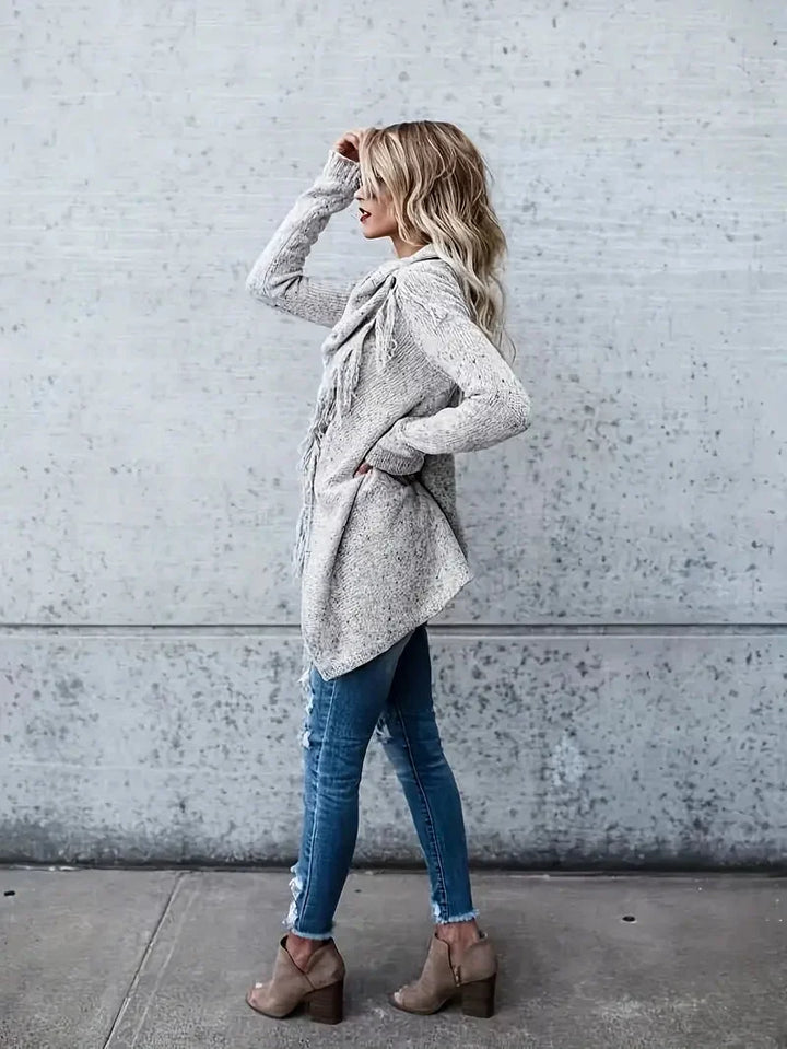 Rikke | Women's Tunic Sweater Knit Pullover Long Sleeve 3