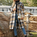 Rinske | Women's Plaid Longline Shacket