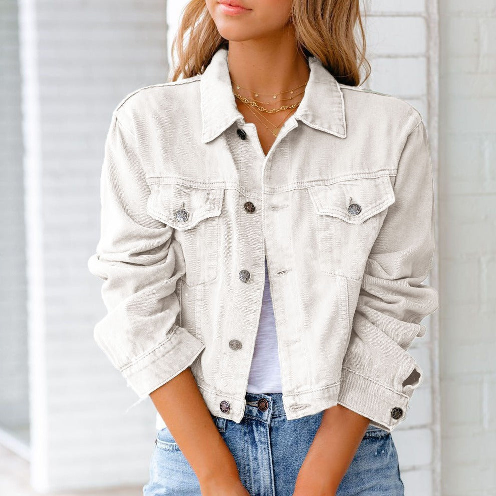 Robin - Classic Cropped Denim Jacket 1
