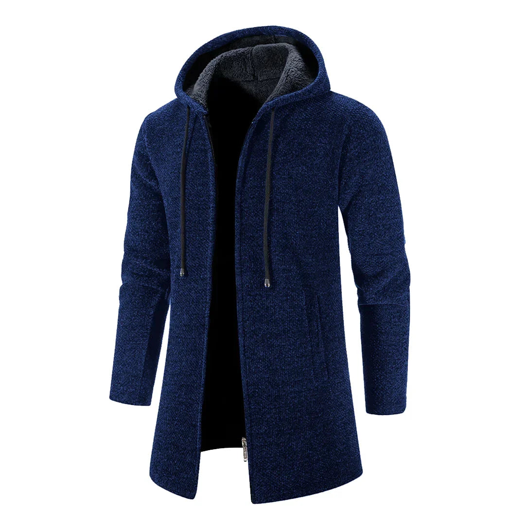 Roelof | Men's Hoodie Jacket Long Hooded Coat Zip Up 2