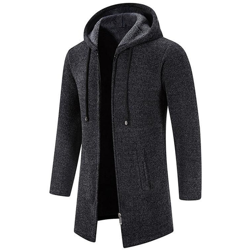 Roelof | Men's Hoodie Jacket Long Hooded Coat Zip Up 3