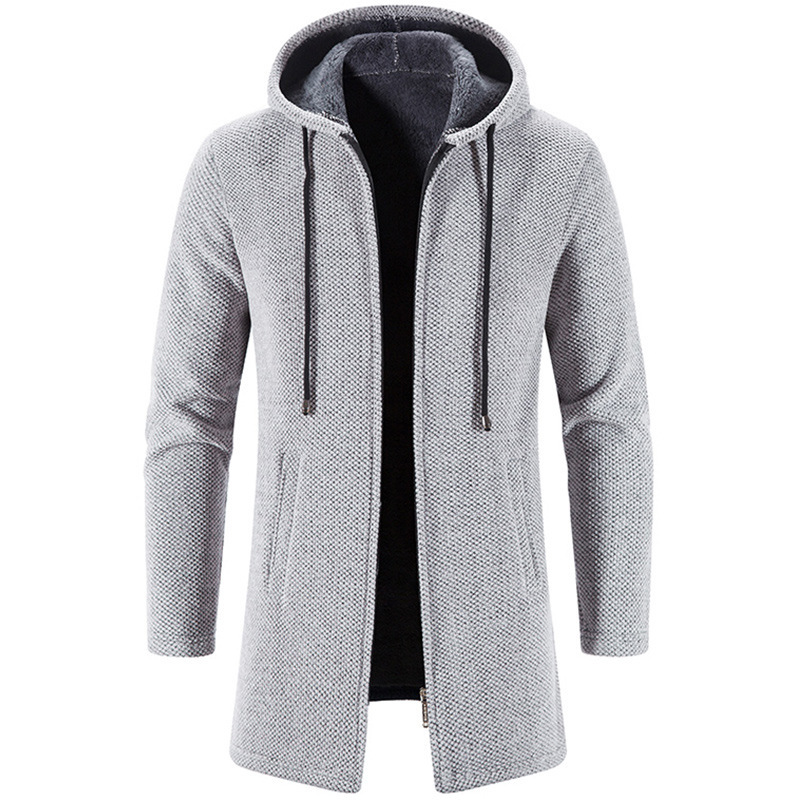Roelof | Men's Hoodie Jacket Long Hooded Coat Zip Up 4