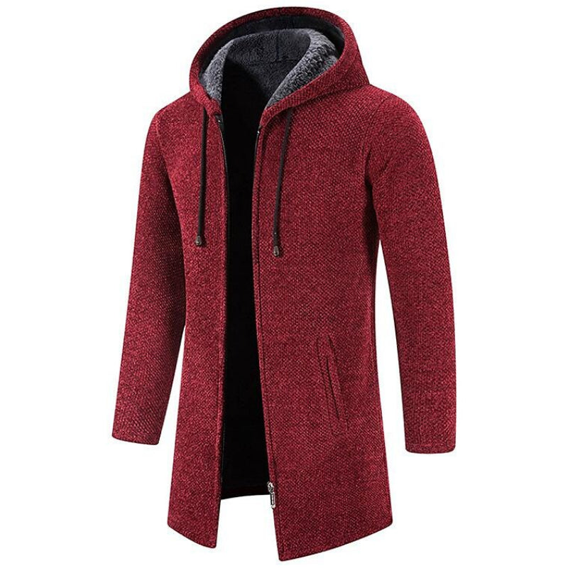 Roelof | Men's Hoodie Jacket Long Hooded Coat Zip Up 5
