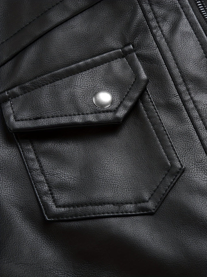 Roland - Hooded Moto Leather Jacket 11