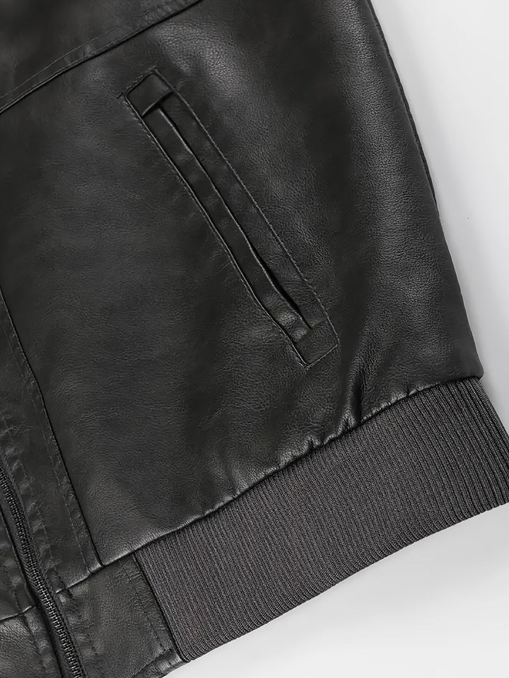 Roland - Hooded Moto Leather Jacket 9