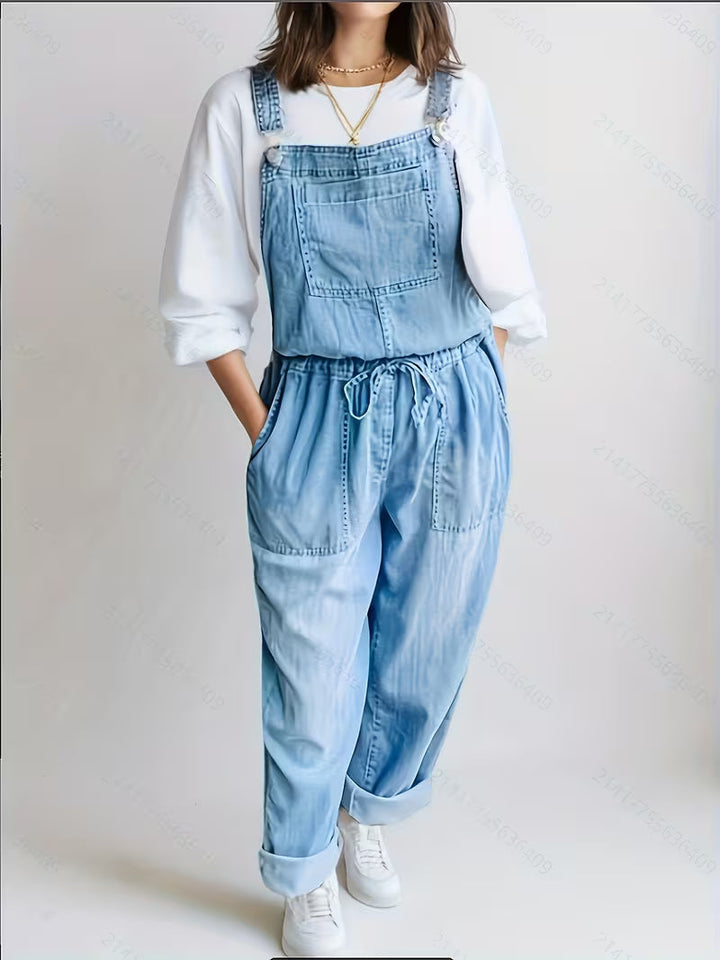 Romane | Women's Baggy Relaxed Denim Overalls 1