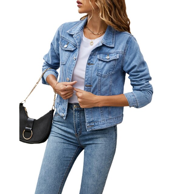 Romy - Cropped Denim Jacket 3
