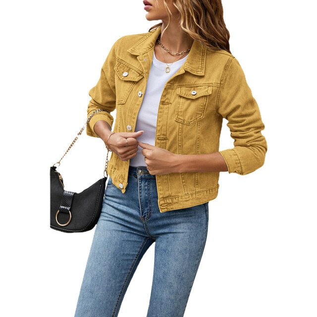 Romy - Cropped Denim Jacket 7