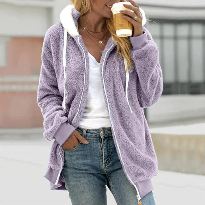 Romy | Women's Hooded Fleece Jacket Zip Up 3