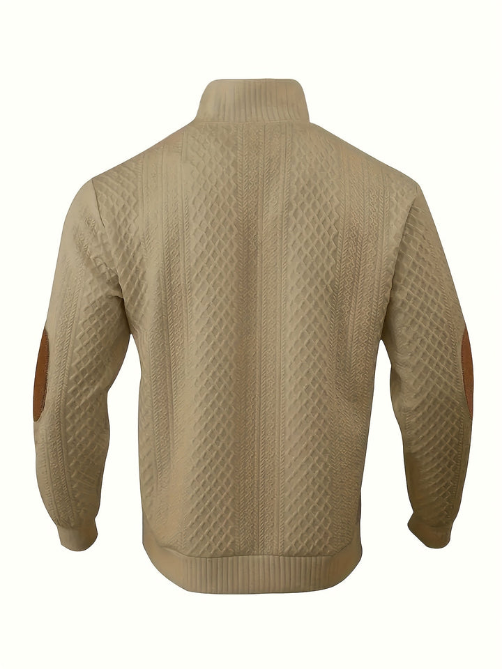 Ronan | Men's Henley Sweater Button Knit Pullover 7