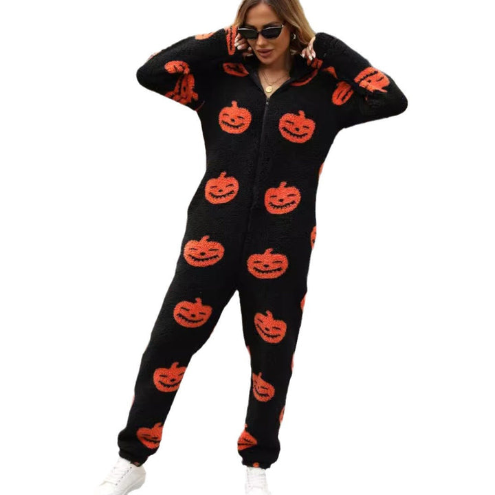 Rosalie - Hooded Fleece Halloween Jumpsuit 6