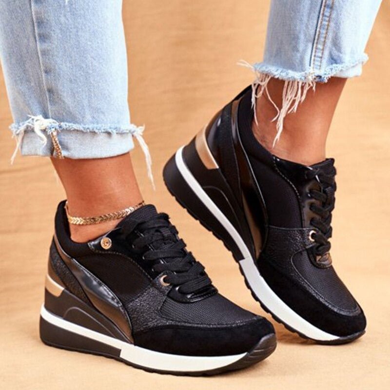 Rosalind | Women's Metallic Platform Fashion Sneakers 4