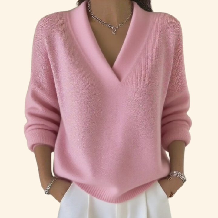 Roxane | Women's Drop Shoulder V Neck Sweater 4