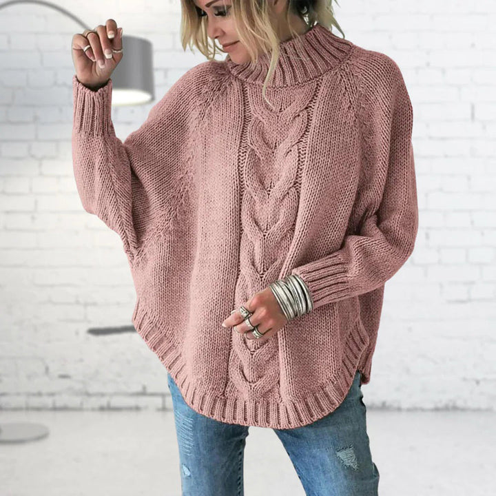 Rozemarijn | Women's Oversized Sweater Turtleneck Knit Pullover Tunic 2
